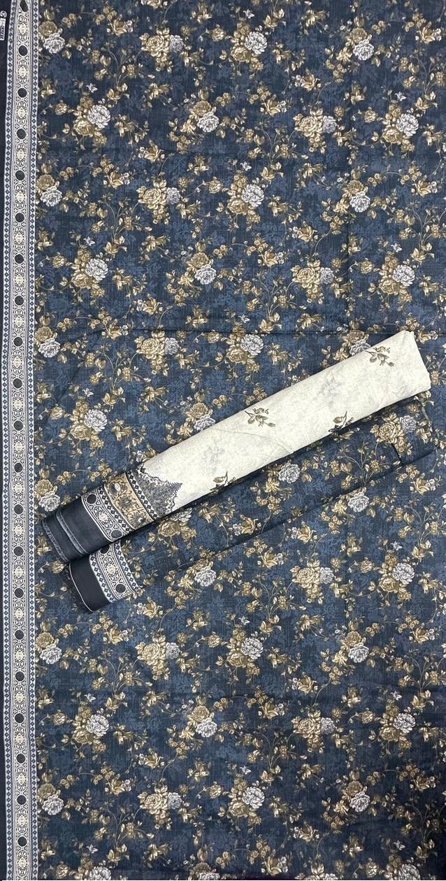 Bin Saeed Unstitched Premium Digital Printed Summer Lawn Collection - A16