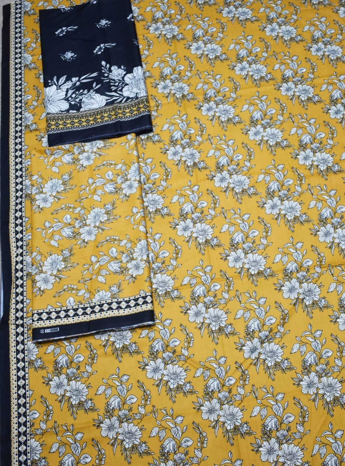 Bin Saeed Unstitched Premium Digital Printed Summer Lawn Collection - A26