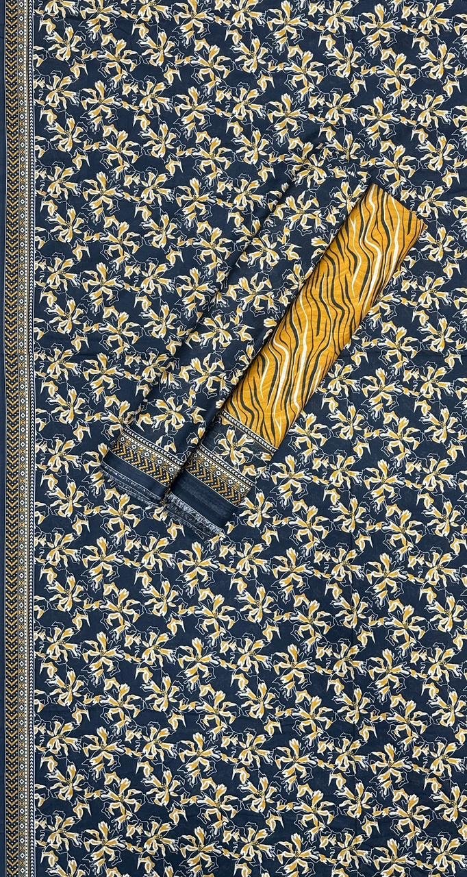 Bin Saeed Unstitched Premium Digital Printed Summer Lawn Collection - A28