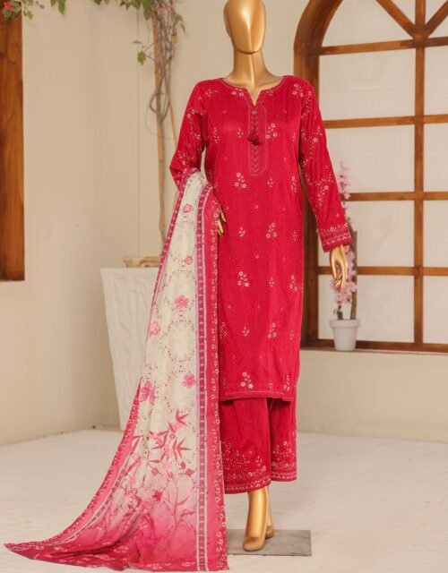 Mayaar Luxury Embroidered Un-Stitched 3 Piece Collection By HZ Textiles - MEC 05