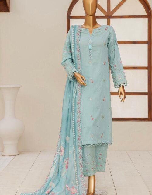 Mayaar Luxury Embroidered Un-Stitched 3 Piece Collection By HZ Textiles - MEC 06