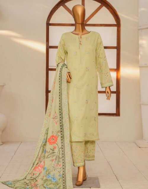 Mayaar Luxury Embroidered Un-Stitched 3 Piece Collection By HZ Textiles - MEC 04