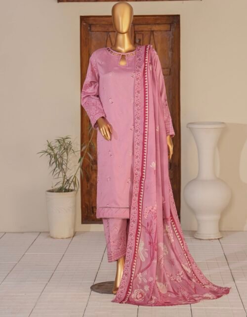 Mayaar Luxury Embroidered Un-Stitched 3 Piece Collection By HZ Textiles - MEC 08