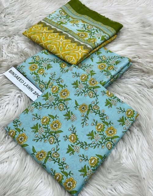 Bin Saeed Unstitched Premium Digital Printed Summer Lawn Collection - A44