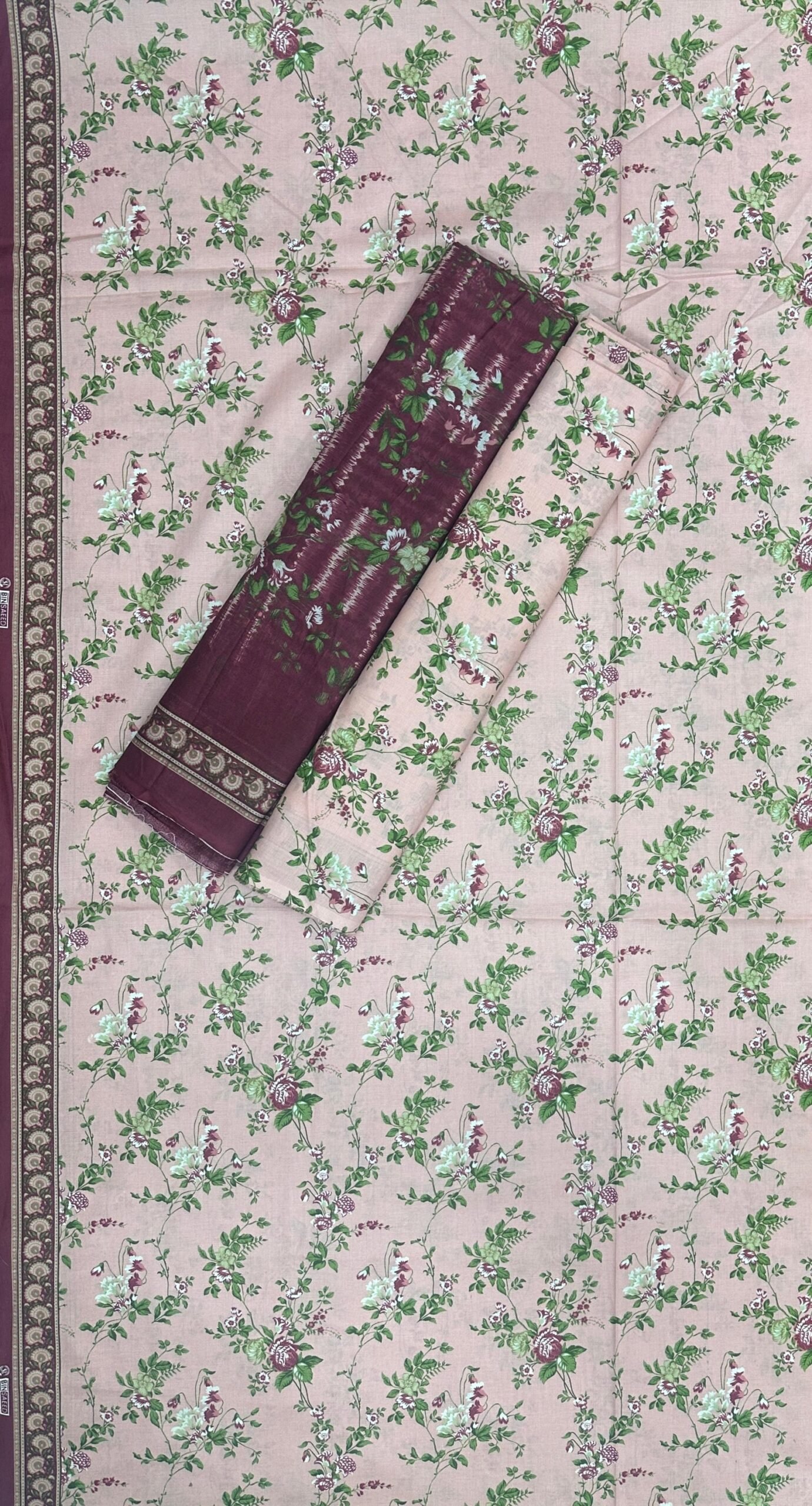 Bin Saeed Unstitched Premium Digital Printed Summer Lawn Collection - A30