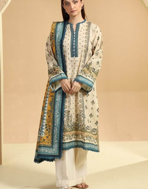 Zellbury Unstitched 2 Piece Printed Lawn Collection ( SHIRT DUPATTA)- D71 (WUS25X25718)