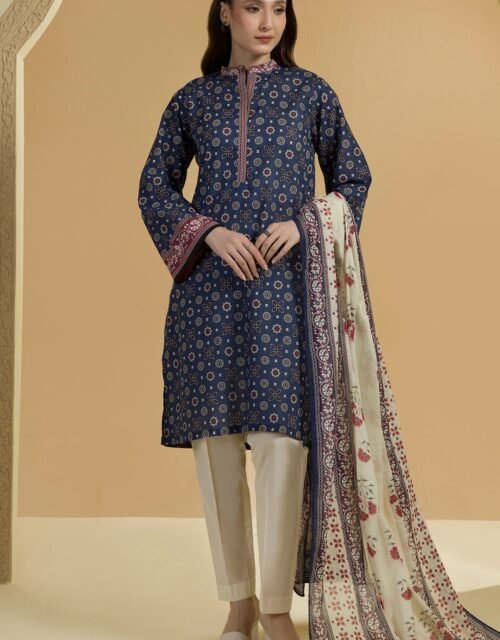 Zellbury Unstitched 2 Piece Printed Lawn Collection ( SHIRT DUPATTA)- D73 (WUS25X25703)