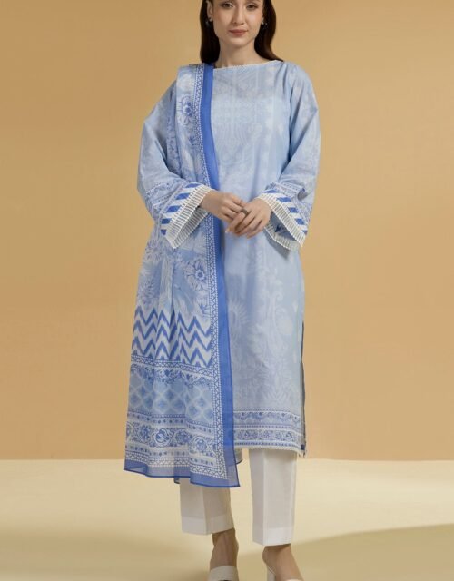 Zellbury Unstitched 2 Piece Printed Lawn Collection ( SHIRT DUPATTA)- D75 (WUS25X25710)