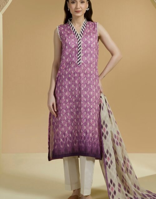 Zellbury Unstitched 2 Piece Printed Lawn Collection ( SHIRT DUPATTA)- D76 (WUS25X25706)