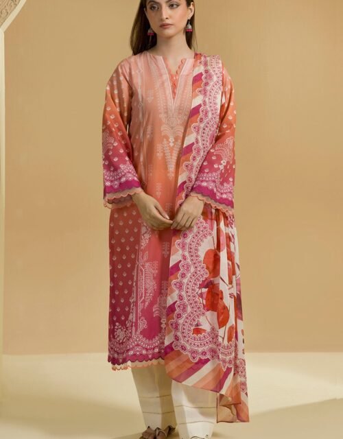 Zellbury Unstitched 2 Piece Printed Lawn Collection ( SHIRT DUPATTA)- D80 (WUS25X25707)