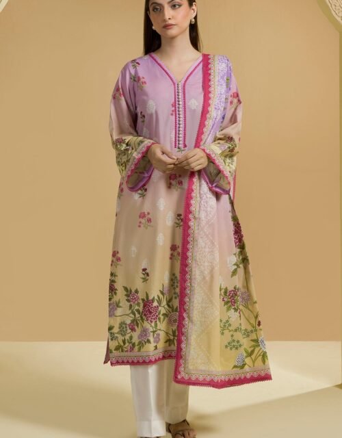 Zellbury Unstitched 2 Piece Printed Lawn Collection ( SHIRT DUPATTA)- D85 (WUS25X25717)