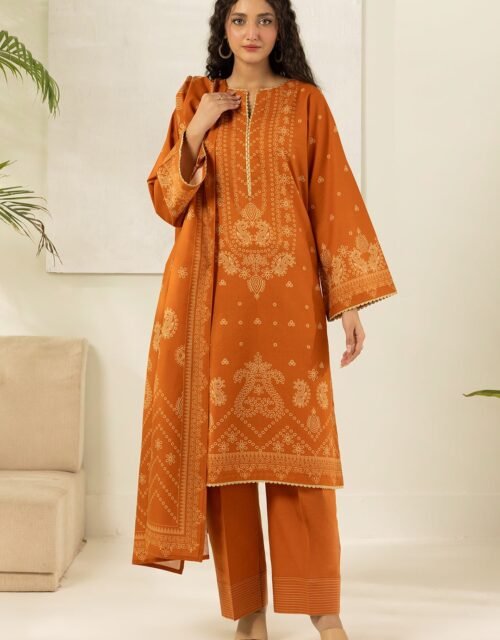 Zellbury Premium Unstitched 3 Piece Printed Lawn Collection  - D142 (WUS26X30497)