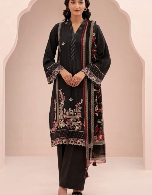 Zellbury Premium Unstitched 3 Piece Embroidered Lawn Collection - D59 (WUS25E30402)