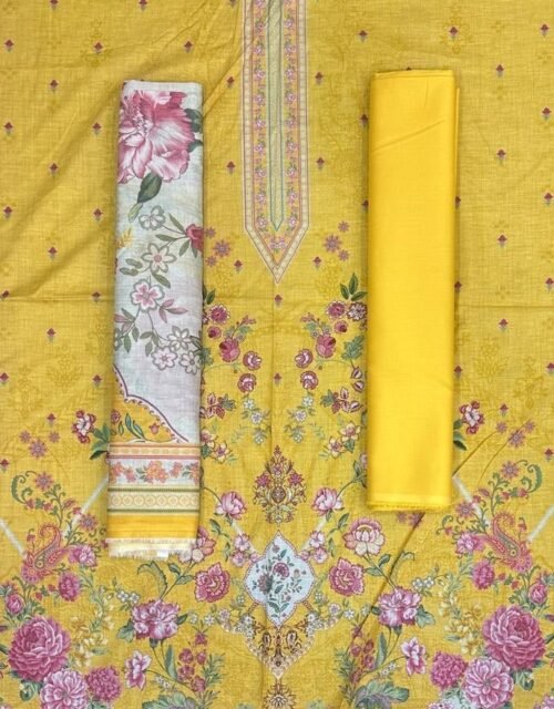 Bin Saeed Unstitched Premium Digital Printed Summer Lawn Collection - A35