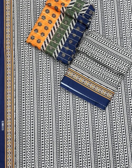 Bin Saeed Unstitched Premium Digital Printed Summer Lawn Collection - A42