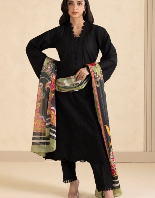 Zellbury Premium Unstitched 3 Piece Embroidered Lawn Collection - D68 (WUS25E30610)