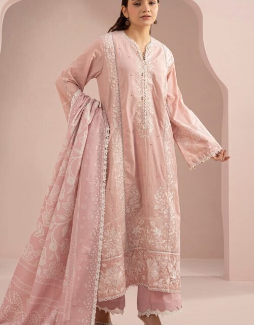 Zellbury Premium Unstitched 3 Piece Embroidered Lawn Collection - D70 (WUS25E30469)