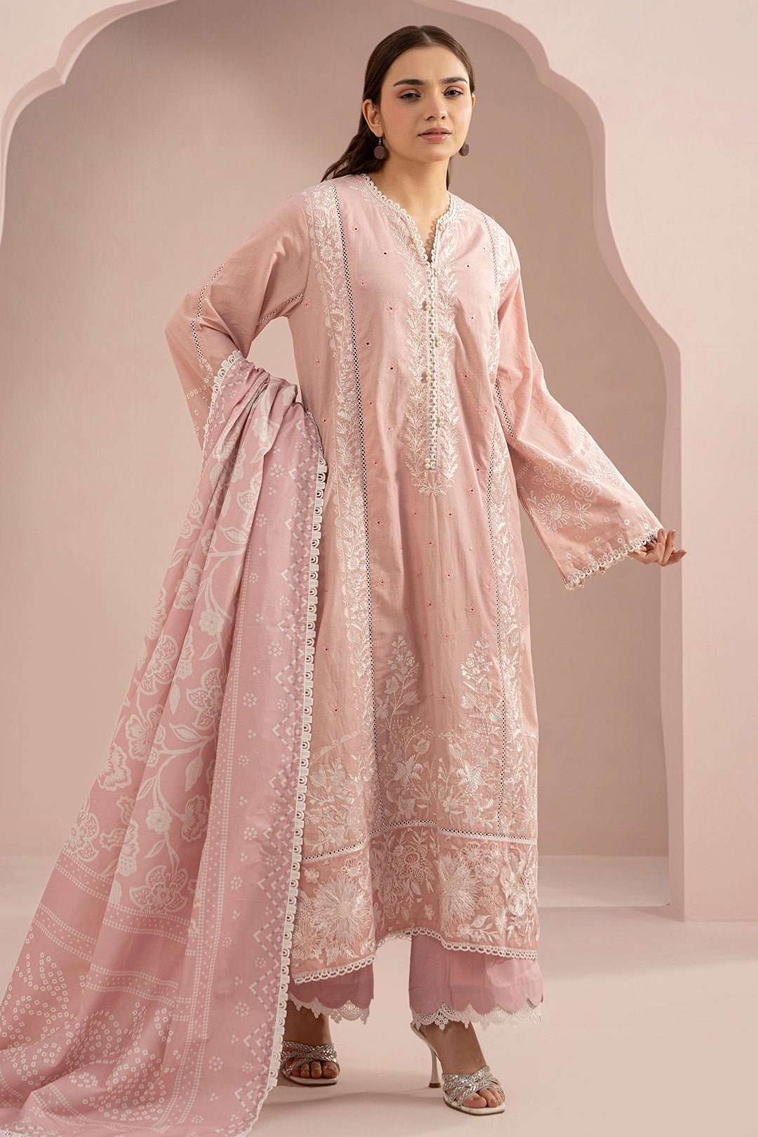 Zellbury Premium Unstitched 3 Piece Embroidered Lawn Collection - D70 (WUS25E30469)