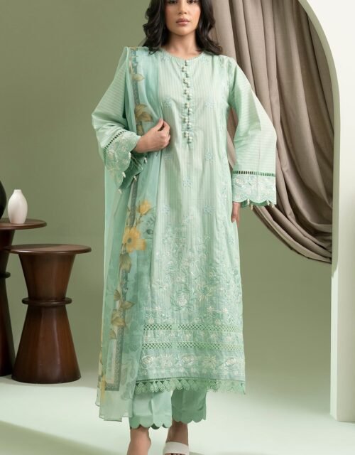 Zellbury Premium Unstitched 3 Piece Embroidered Lawn Collection - D71 (WUS25E30605)