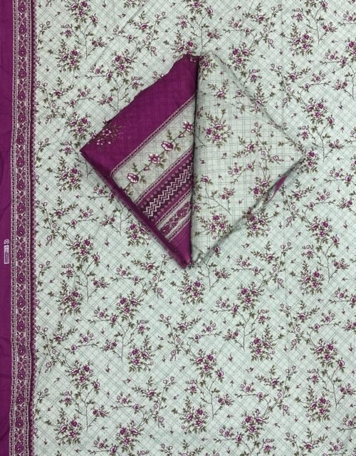 Bin Saeed Unstitched Premium Digital Printed Summer Lawn Collection - A47