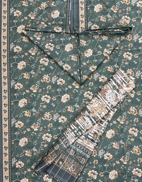 Bin Saeed Unstitched Premium Digital Printed Summer Lawn Collection - A49