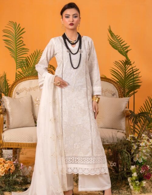 AURA By AALAYA - UNSTITCHED PREMIUM HEAVY EMBROIDERED LAWN EDITION - A06