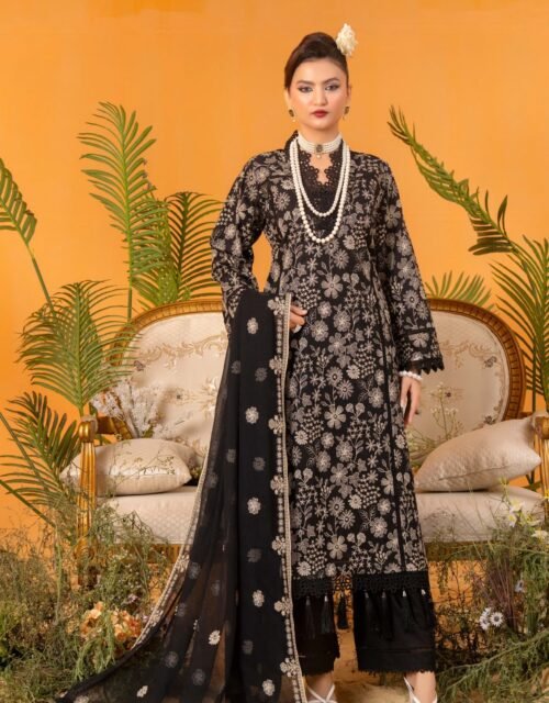AURA By AALAYA - UNSTITCHED PREMIUM HEAVY EMBROIDERED LAWN EDITION - A03