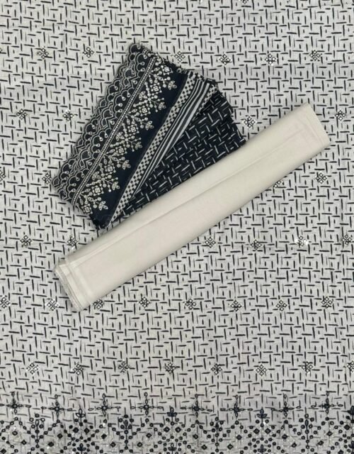 Bin Saeed Unstitched Premium Embroidered Lawn 3 Piece Summer Collection - D13