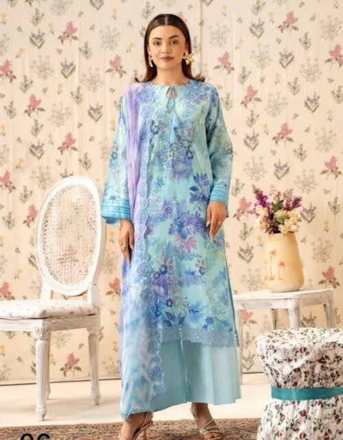 PREMIUM RANG E HAYA by GULL JEE – UNSTITCHED EXCLUSIVE EMBROIDERED LAWN COLLECTION – A03