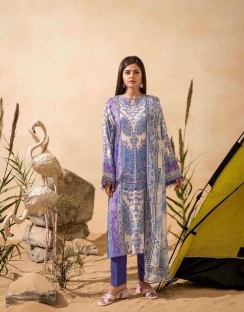 EZURE by Gull Jee - UNSTITCHED 3 PIECE LUXURY PRINTED LAWN COLLECTION - A09