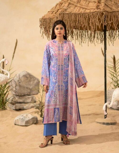 EZURE by Gull Jee - UNSTITCHED 3 PIECE LUXURY PRINTED LAWN COLLECTION - A12