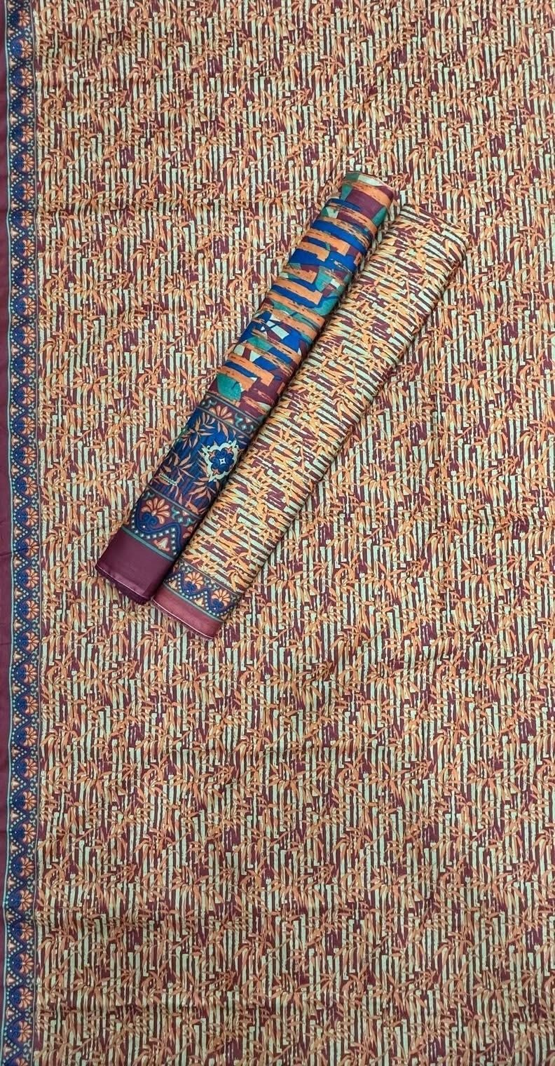 Bin Saeed Unstitched Premium Digital Printed Summer Lawn Collection - A71