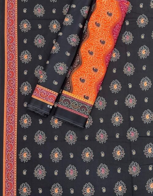 Bin Saeed Unstitched Premium Digital Printed Summer Lawn Collection - A77