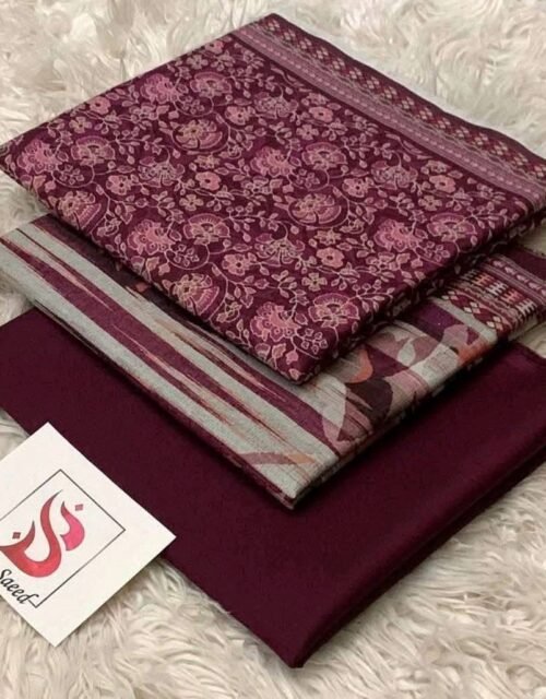 Bin Saeed Unstitched Premium Digital Printed Summer Lawn Collection - A85