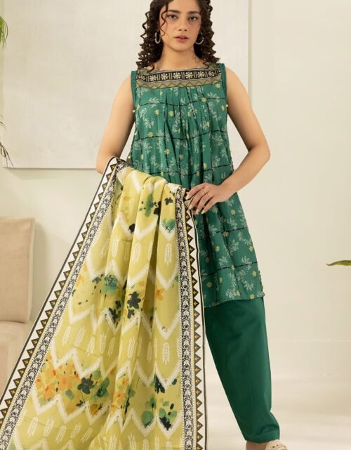 Zellbury Premium Unstitched 3 Piece Printed Lawn Collection  - D150 (WUS26X30542)