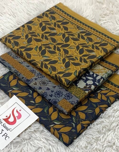 Bin Saeed Unstitched Premium Digital Printed Summer Lawn Collection - A91