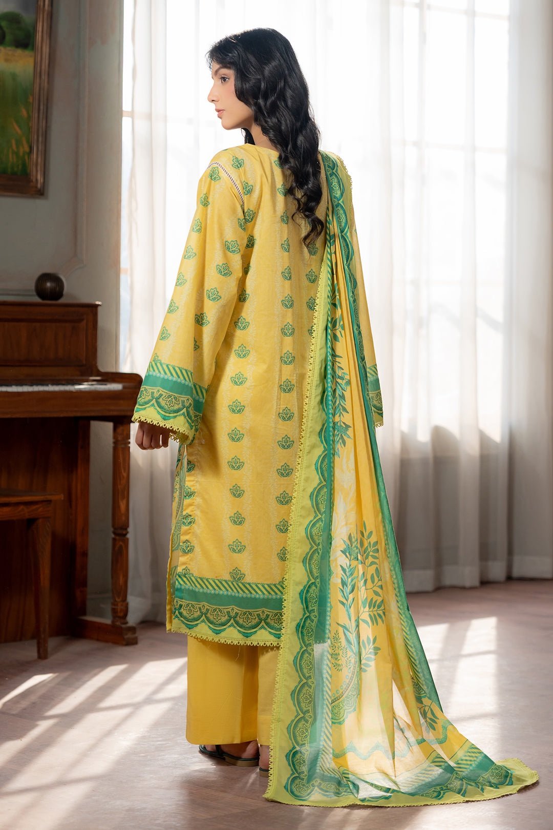 Zellbury Premium Unstitched 3 Piece Printed Lawn Collection - D154 (WUS26X30680) - Image 2