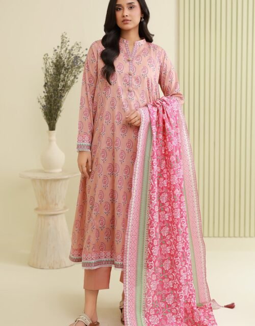 Zellbury Premium Unstitched 3 Piece Printed Lawn Collection  - D157 (WUS26X30878)