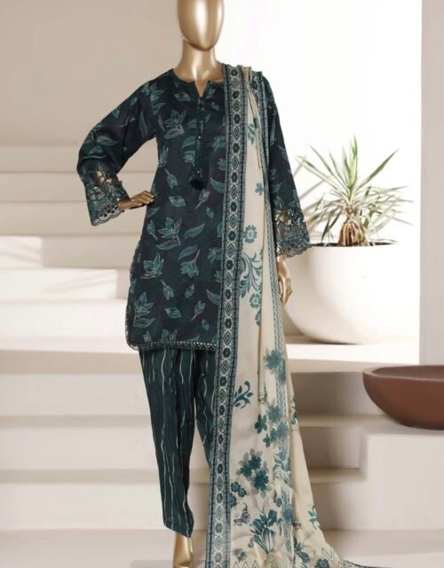 Malika By Sadabahar Embroidered Stitched 3 Piece Shalwar Suit Summer Collection - Design 06
