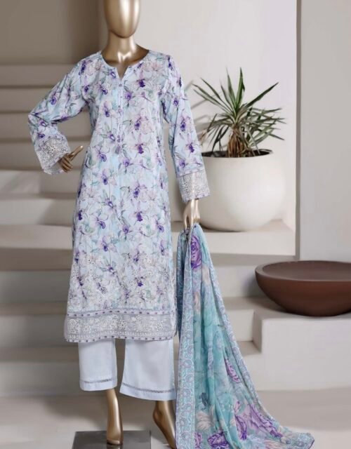 Amyrah By Sadabahar Embroidered Lawn Stitched 3 Piece Suit Festive Collection - D04
