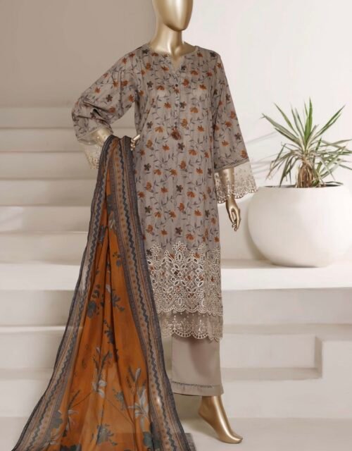 Amyrah By Sadabahar Embroidered Lawn Stitched 3 Piece Suit Festive Collection - D03