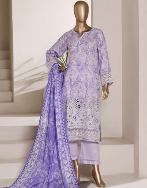 Amyrah By Sadabahar Embroidered Lawn Stitched 3 Piece Suit Festive Collection - D01
