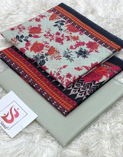 Bin Saeed Unstitched Premium Digital Printed Summer Lawn Collection - A94