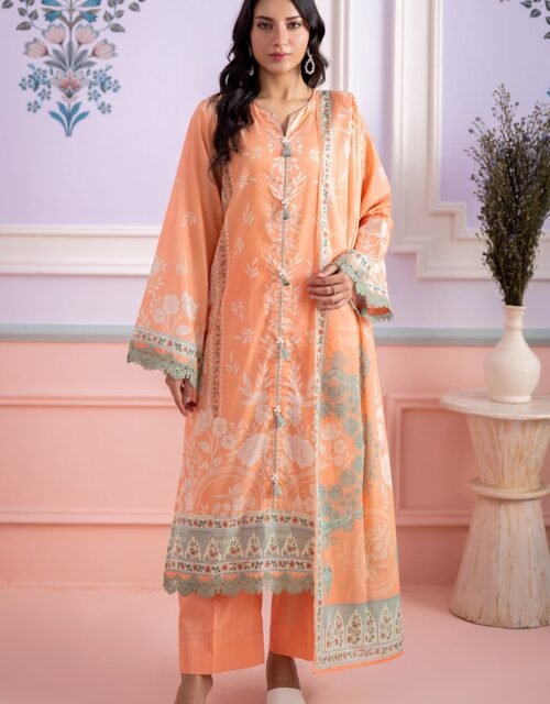 Zellbury Premium Unstitched 3 Piece Printed Lawn Collection  - D159 (WUS26X30543)