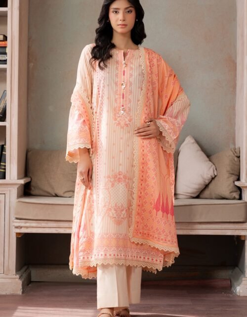 Zellbury Premium Unstitched 3 Piece Printed Lawn Collection  - D163 (WUS26X30692)