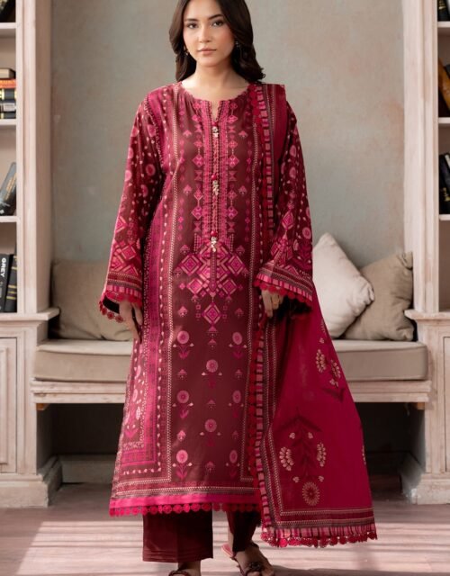 Zellbury Premium Unstitched 3 Piece Printed Lawn Collection  - D166 (WUS26X30771)