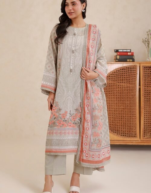 Zellbury Premium Unstitched 3 Piece Printed Lawn Collection  - D167 (WUS26X30754)