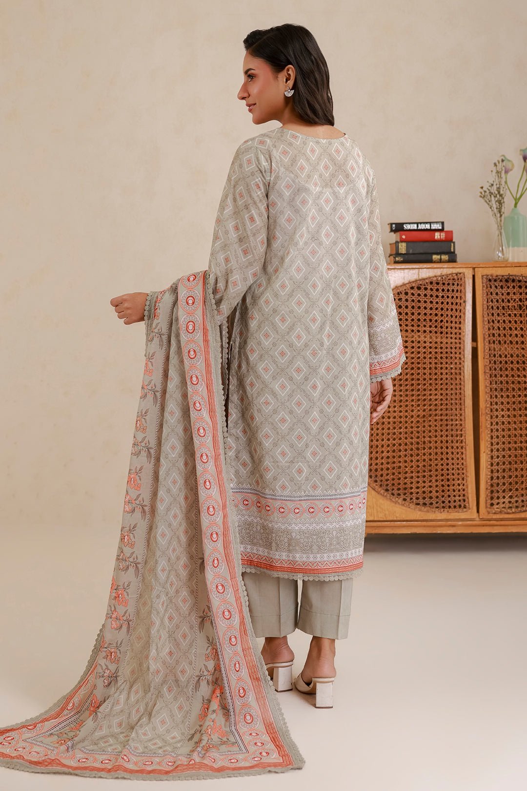 Zellbury Premium Unstitched 3 Piece Printed Lawn Collection - D167 (WUS26X30754) - Image 2