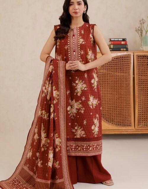 Zellbury Premium Unstitched 3 Piece Printed Lawn Collection  - D172 (WUS26X30819)