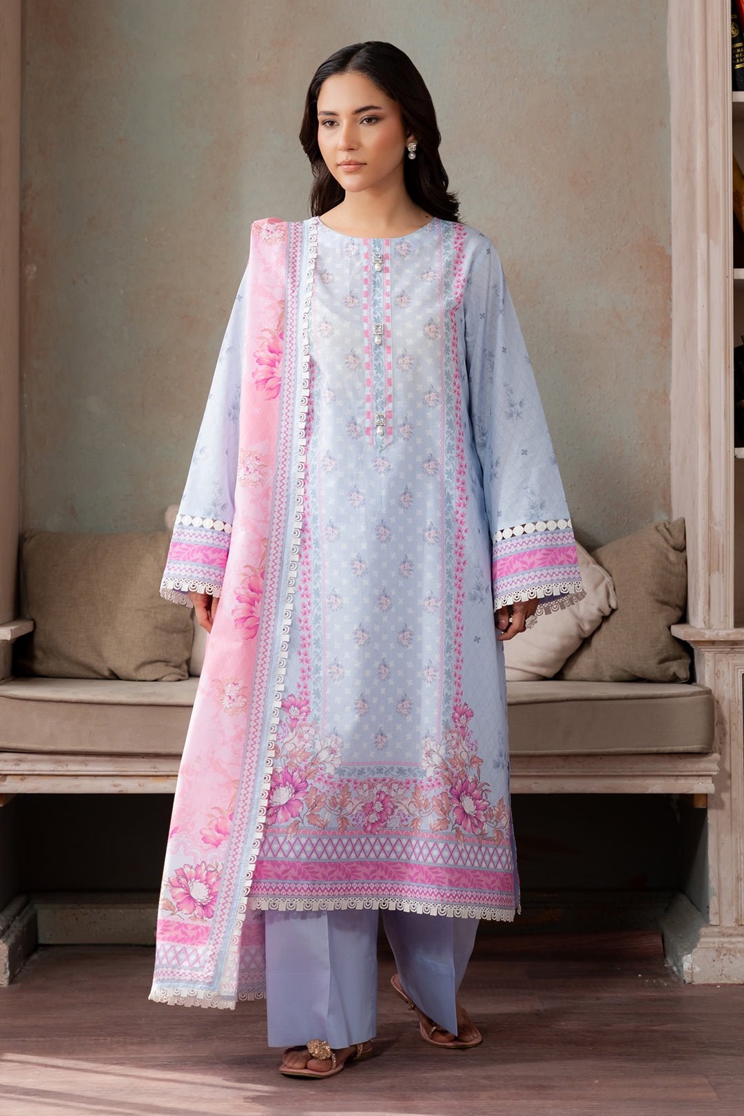 Zellbury Premium Unstitched 3 Piece Printed Lawn Collection - D176 (WUS26X30694)